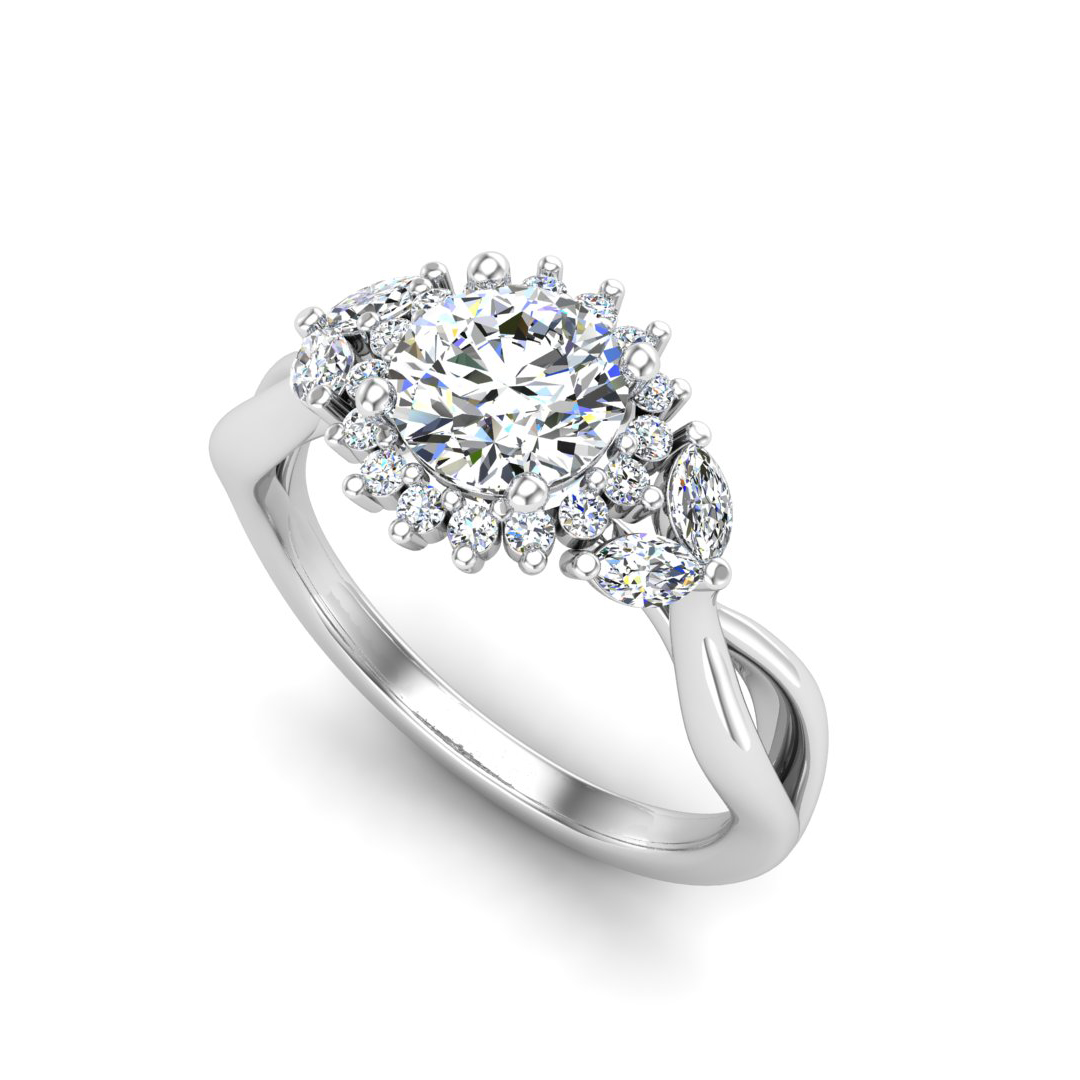 Laura Halo Engagement Ring